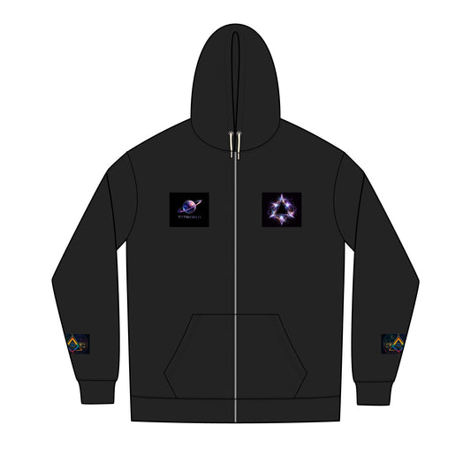Cosmic Orbit Hoodie — The Living Codex Full‑Zip
