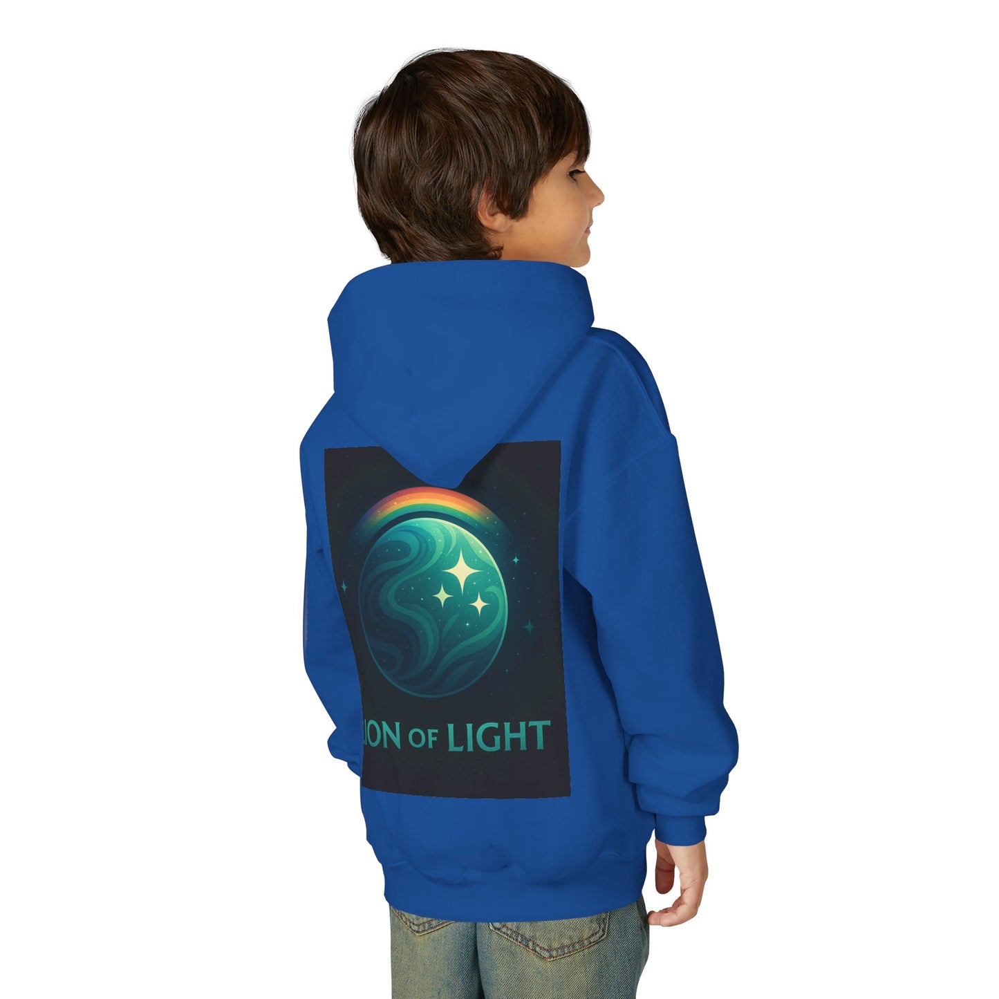 Youth Hooded Sweatshirt - Lion Of Light