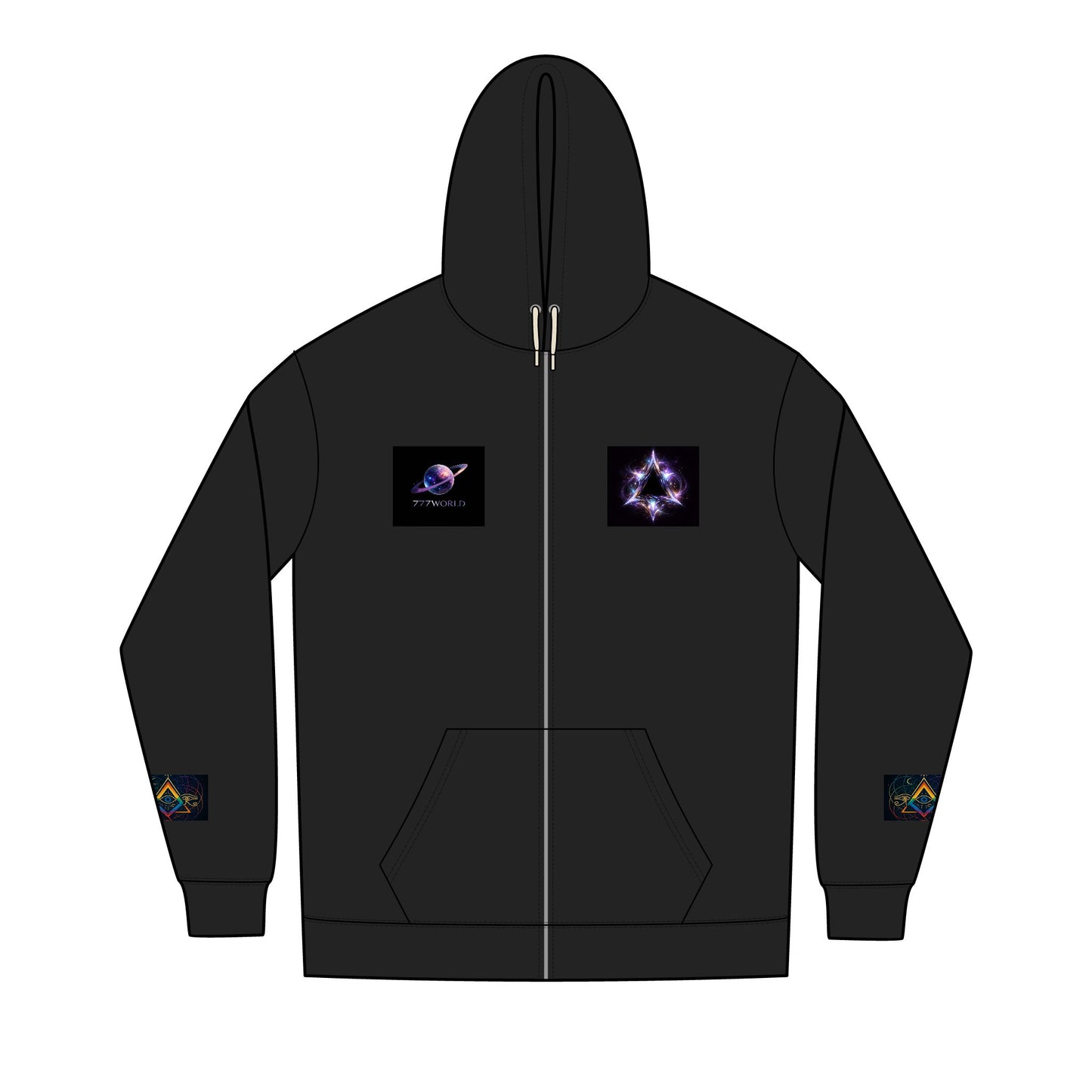 Cosmic Orbit Hoodie — The Living Codex Full‑Zip