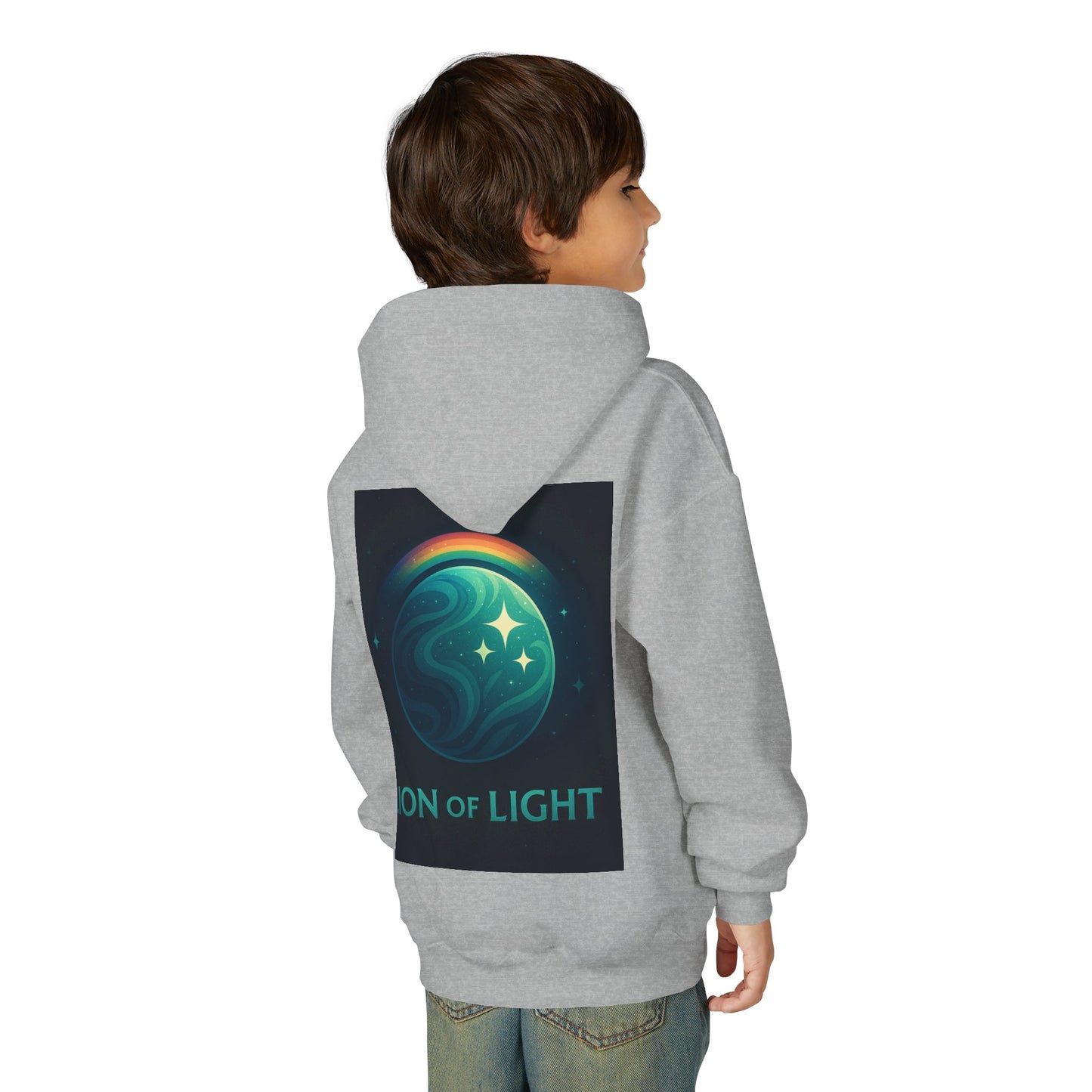 Youth Hooded Sweatshirt - Lion Of Light