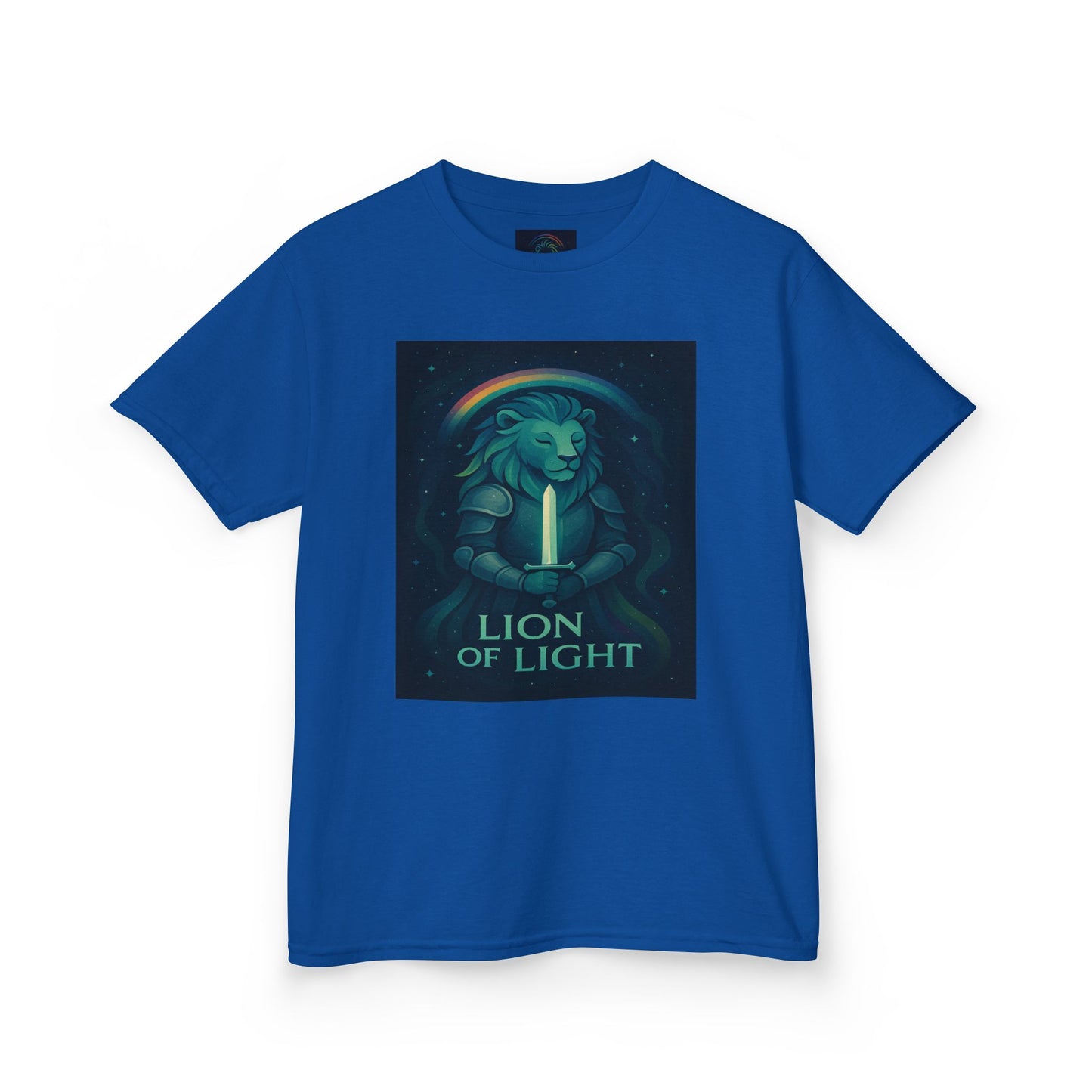Youth 'Lion of Light' T‑Shirt — Glowing Lion Graphic Tee