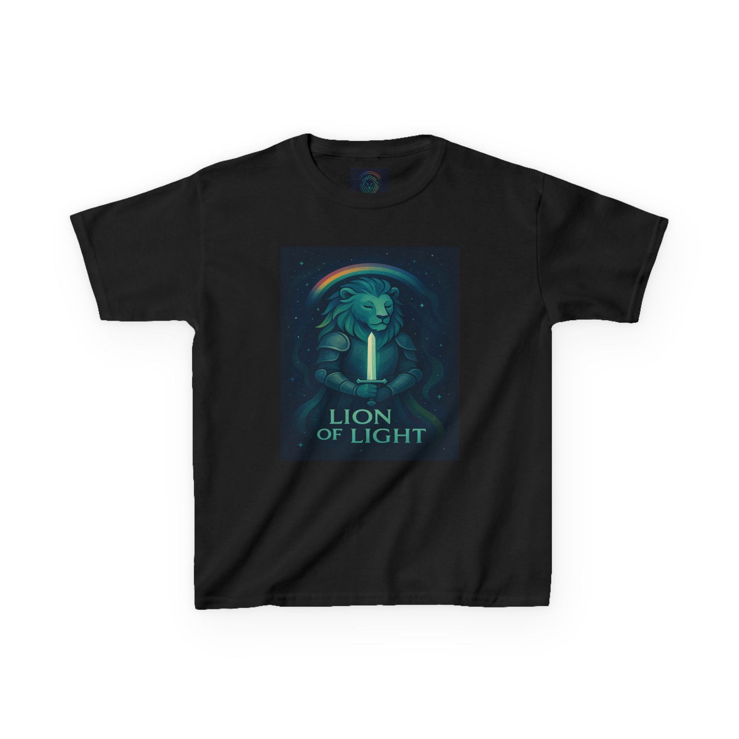 Youth 'Lion of Light' T‑Shirt — Glowing Lion Graphic Tee