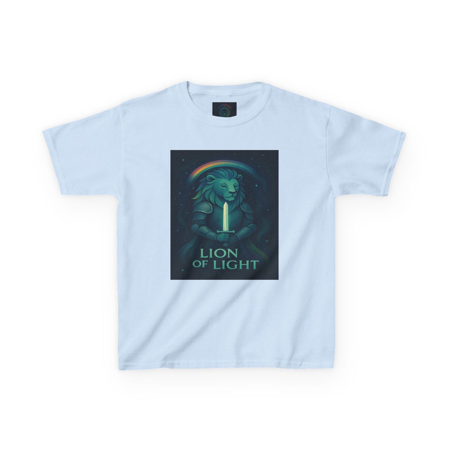 Youth 'Lion of Light' T‑Shirt — Glowing Lion Graphic Tee