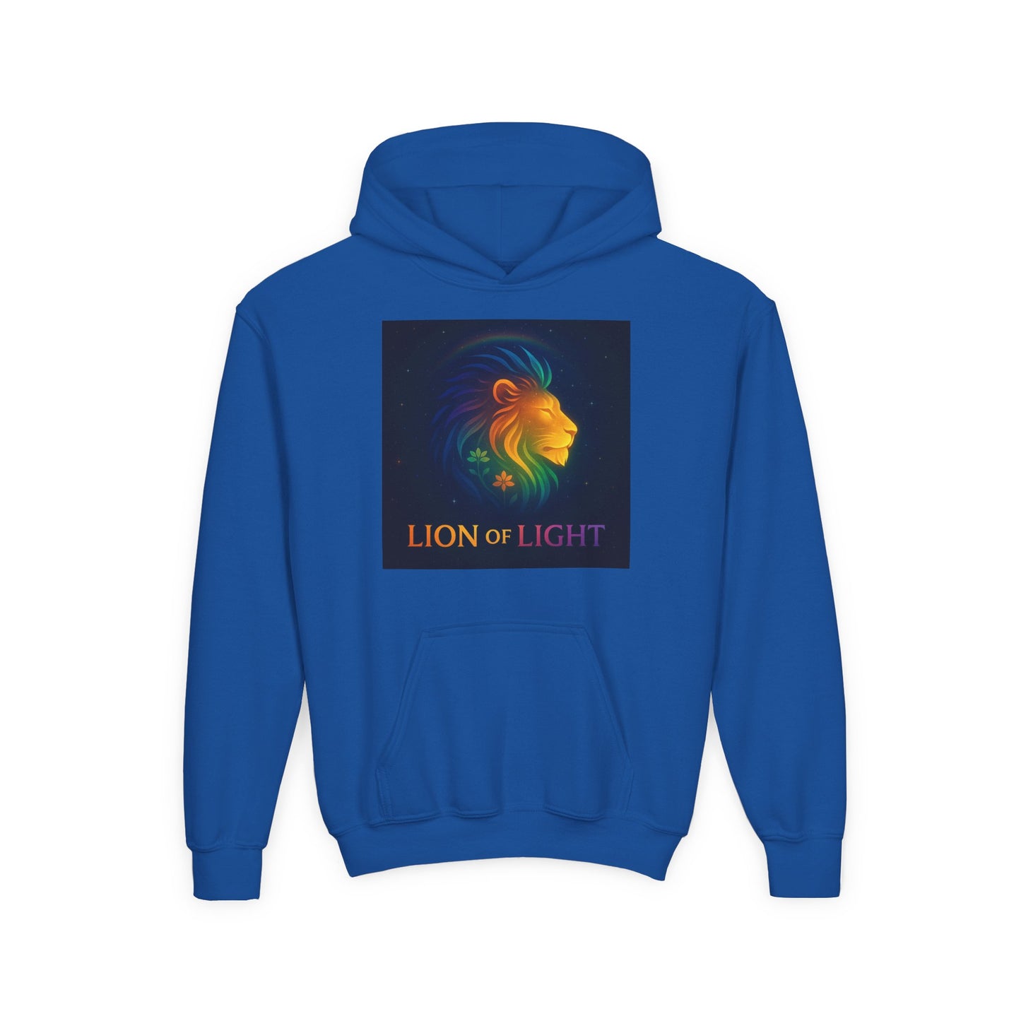 Youth Hooded Sweatshirt - Lion Of Light