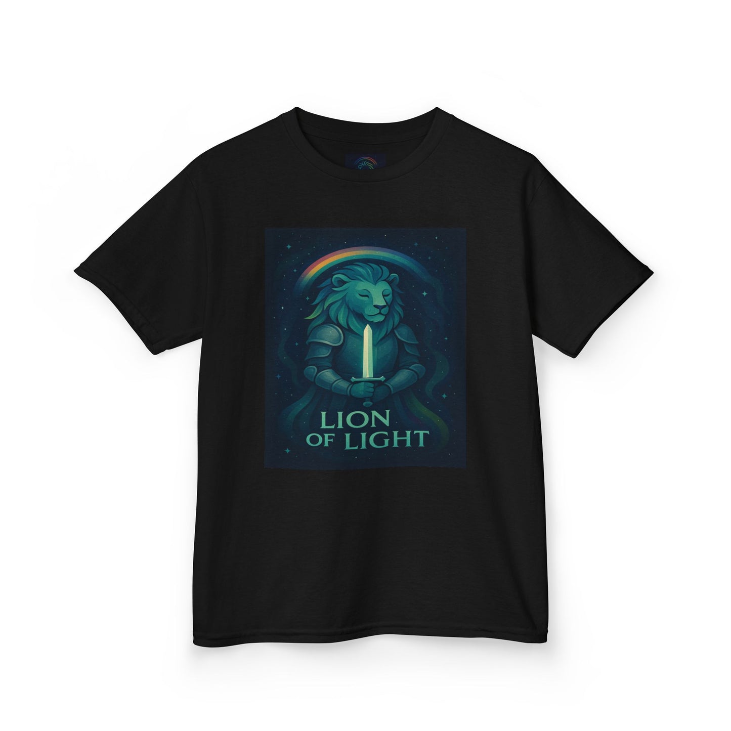 Youth 'Lion of Light' T‑Shirt — Glowing Lion Graphic Tee