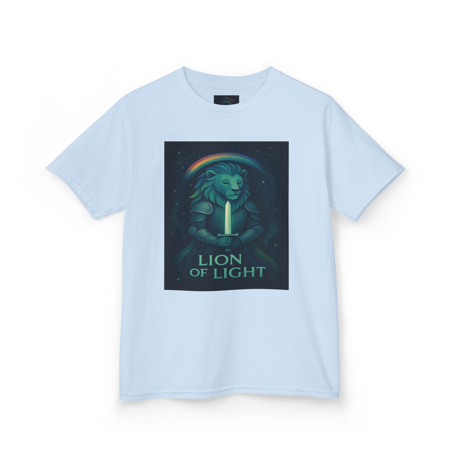 Youth 'Lion of Light' T‑Shirt — Glowing Lion Graphic Tee