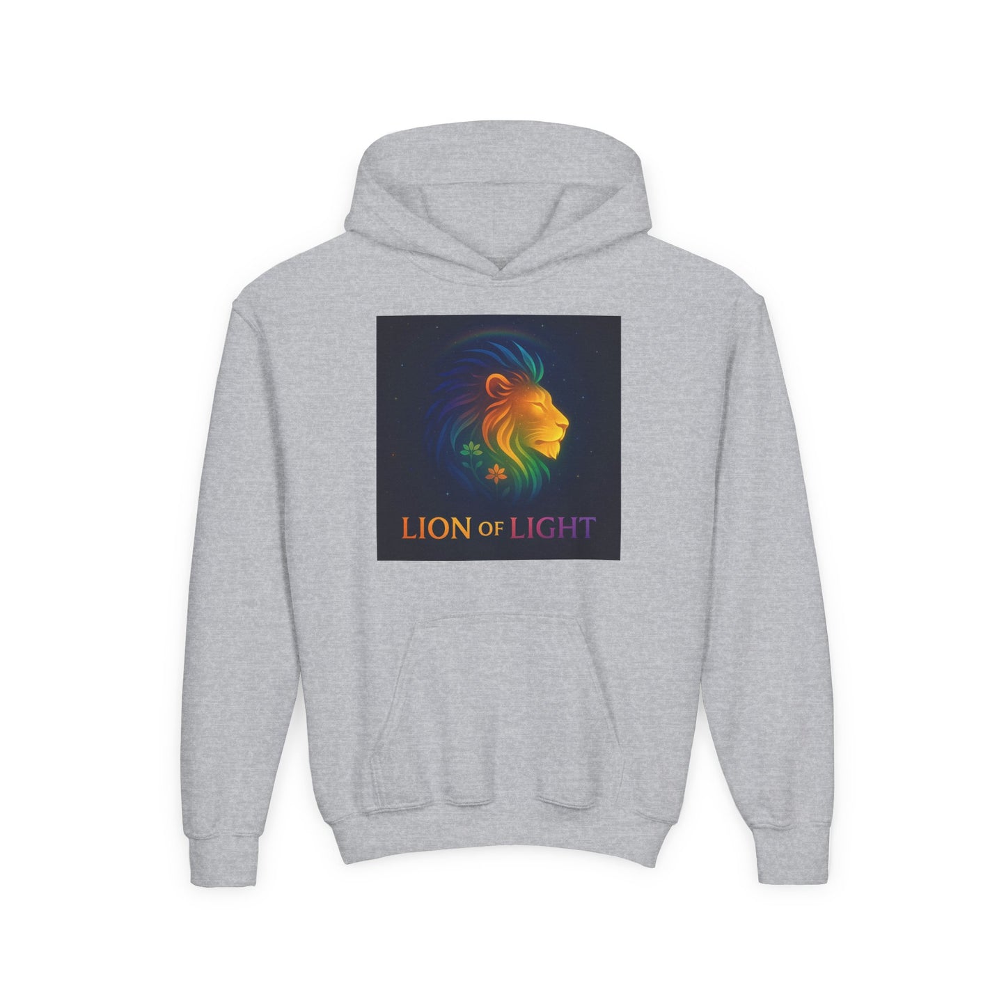 Youth Hooded Sweatshirt - Lion Of Light