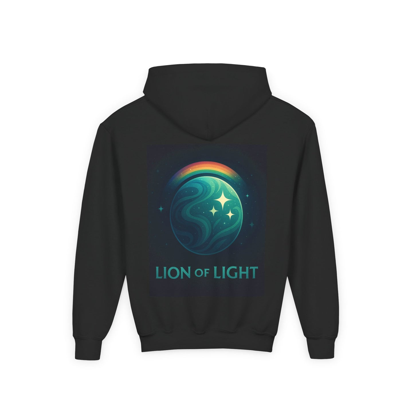 Youth Hooded Sweatshirt - Lion Of Light