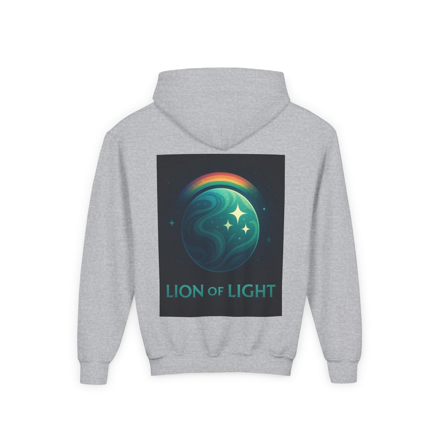 Youth Hooded Sweatshirt - Lion Of Light