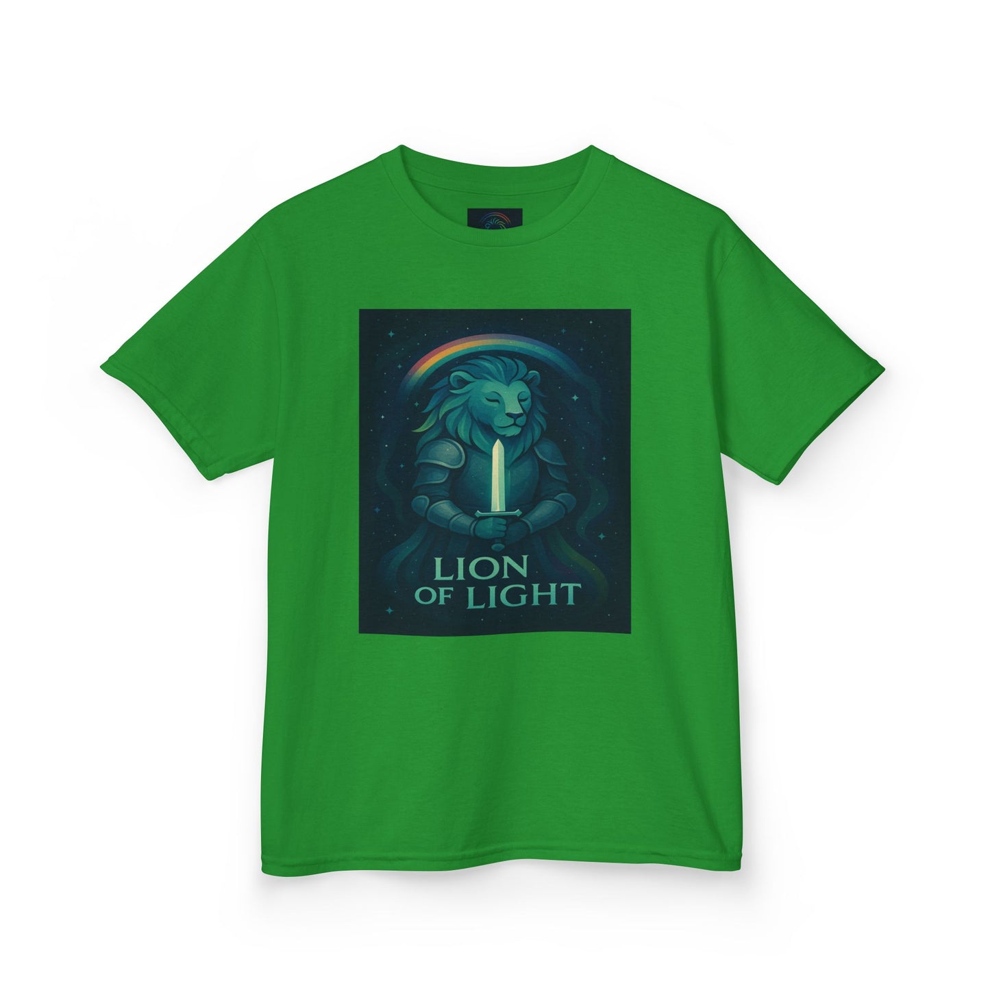 Youth 'Lion of Light' T‑Shirt — Glowing Lion Graphic Tee