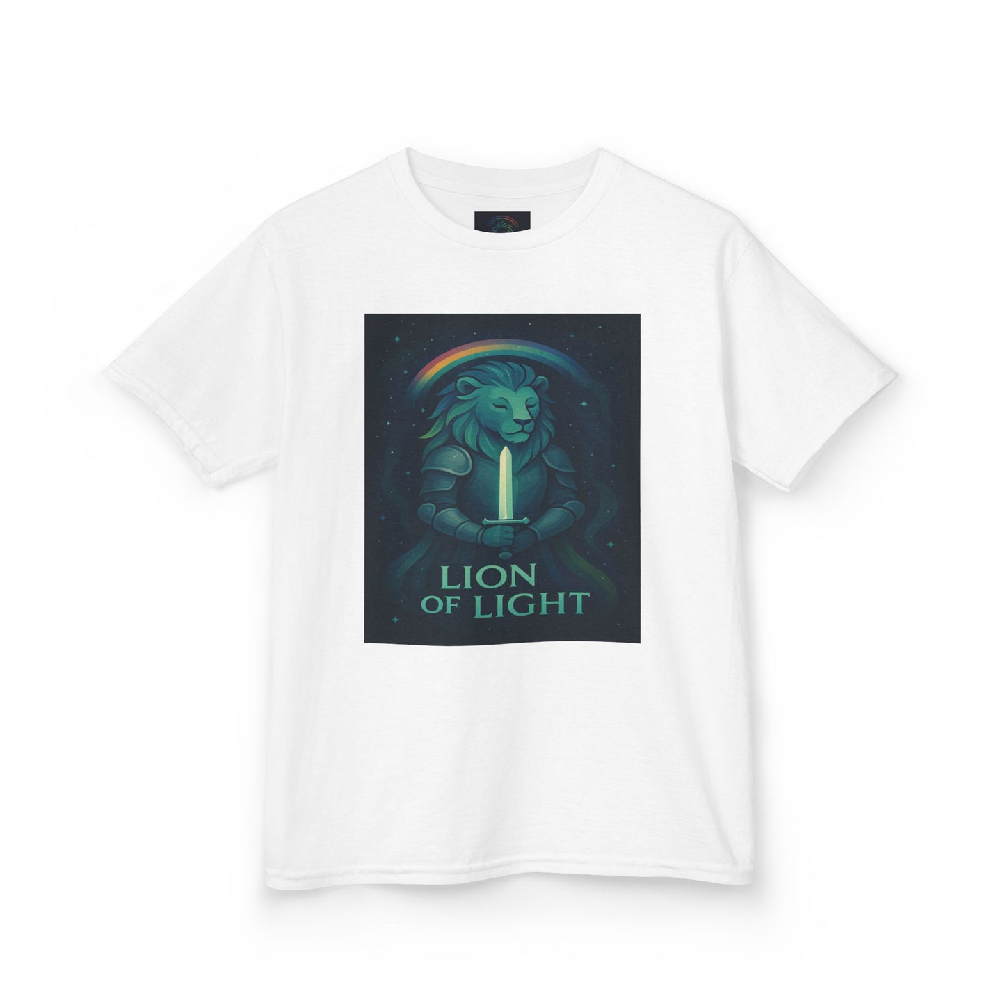 Youth 'Lion of Light' T‑Shirt — Glowing Lion Graphic Tee