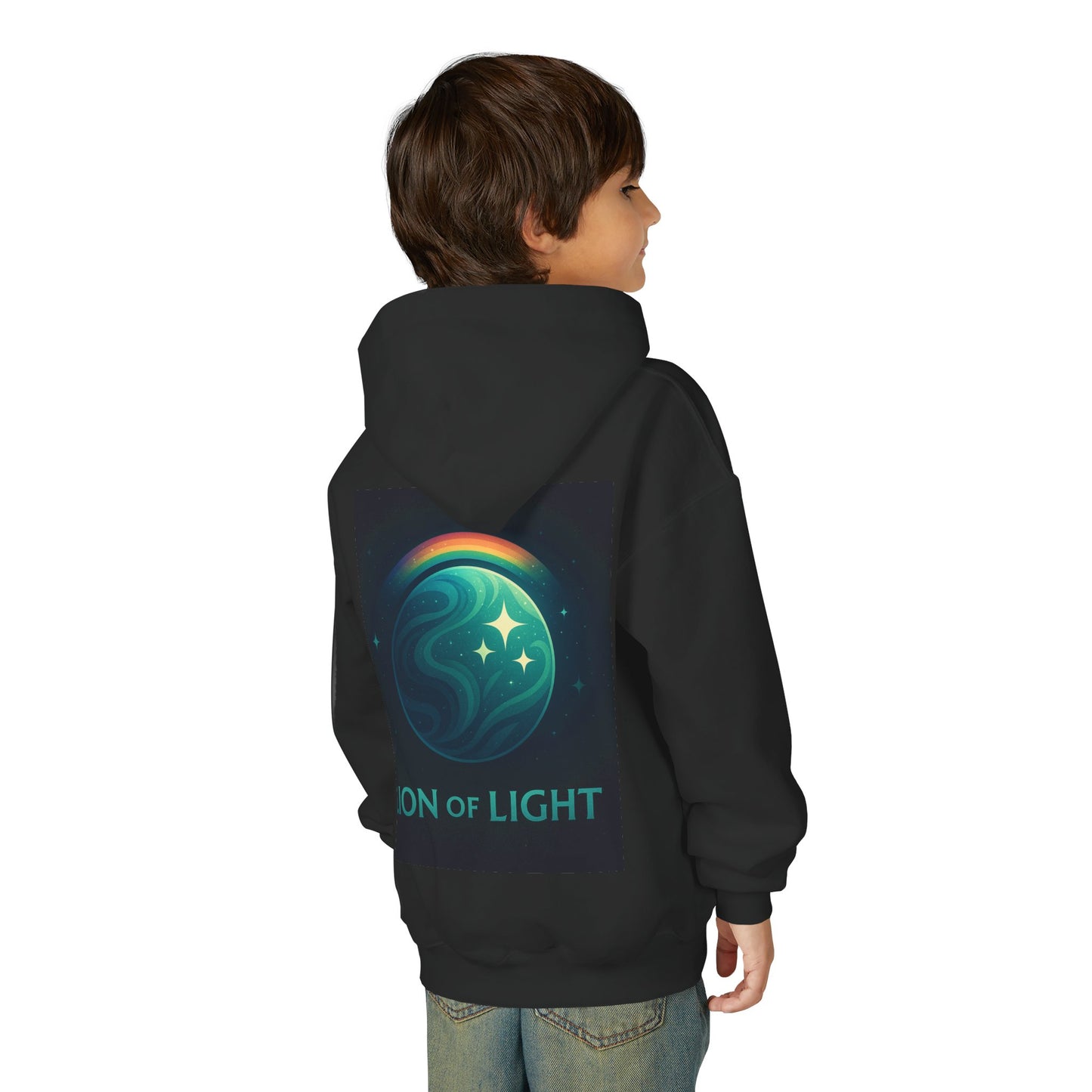 Youth Hooded Sweatshirt - Lion Of Light