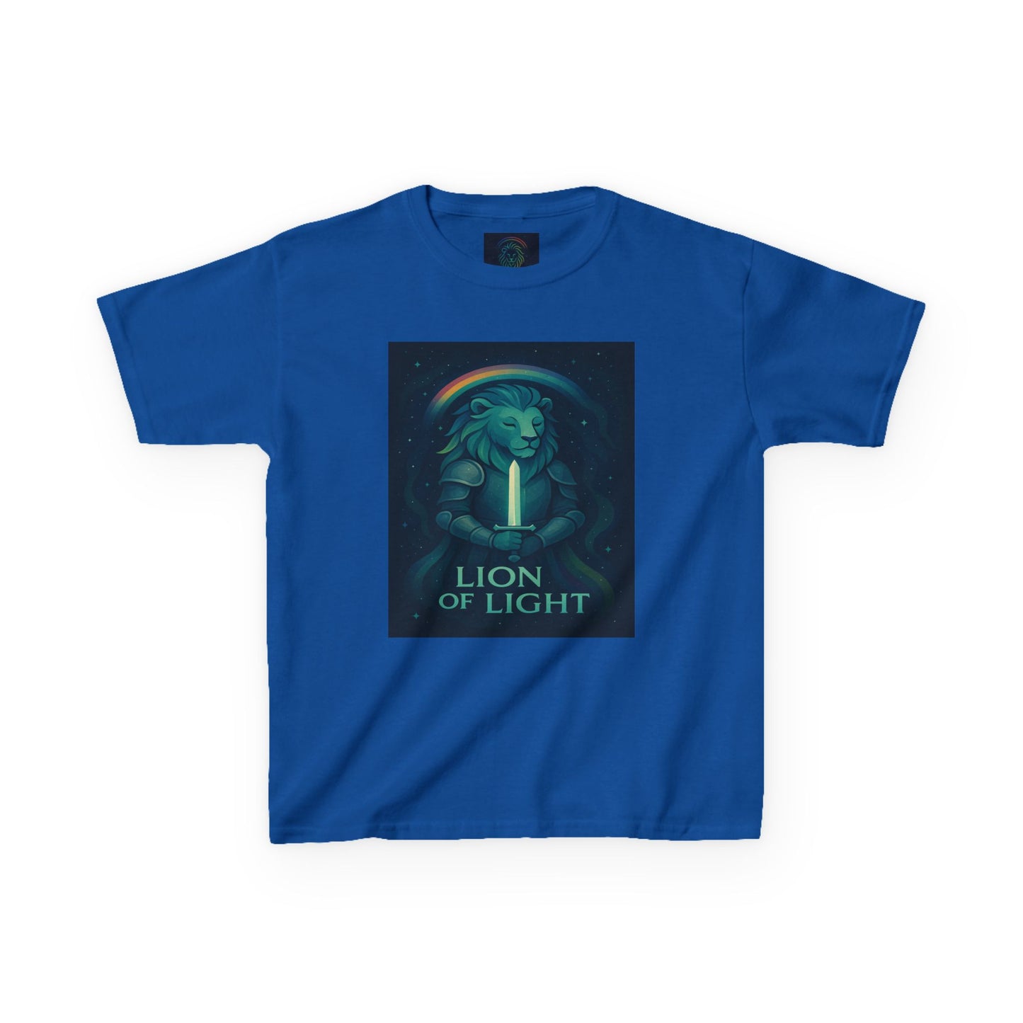 Youth 'Lion of Light' T‑Shirt — Glowing Lion Graphic Tee