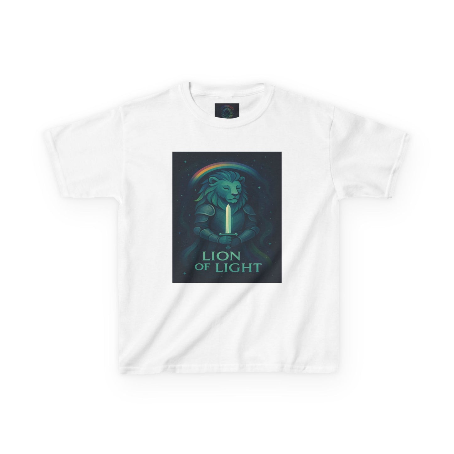 Youth 'Lion of Light' T‑Shirt — Glowing Lion Graphic Tee