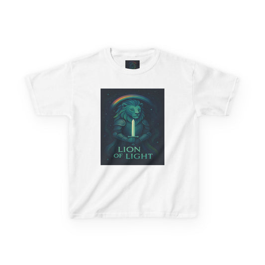 Youth 'Lion of Light' T‑Shirt — Glowing Lion Graphic Tee