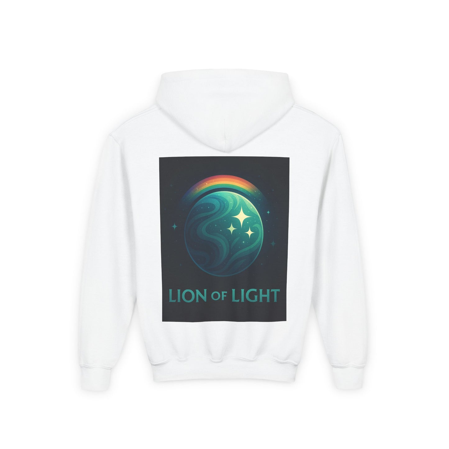 Youth Hooded Sweatshirt - Lion Of Light
