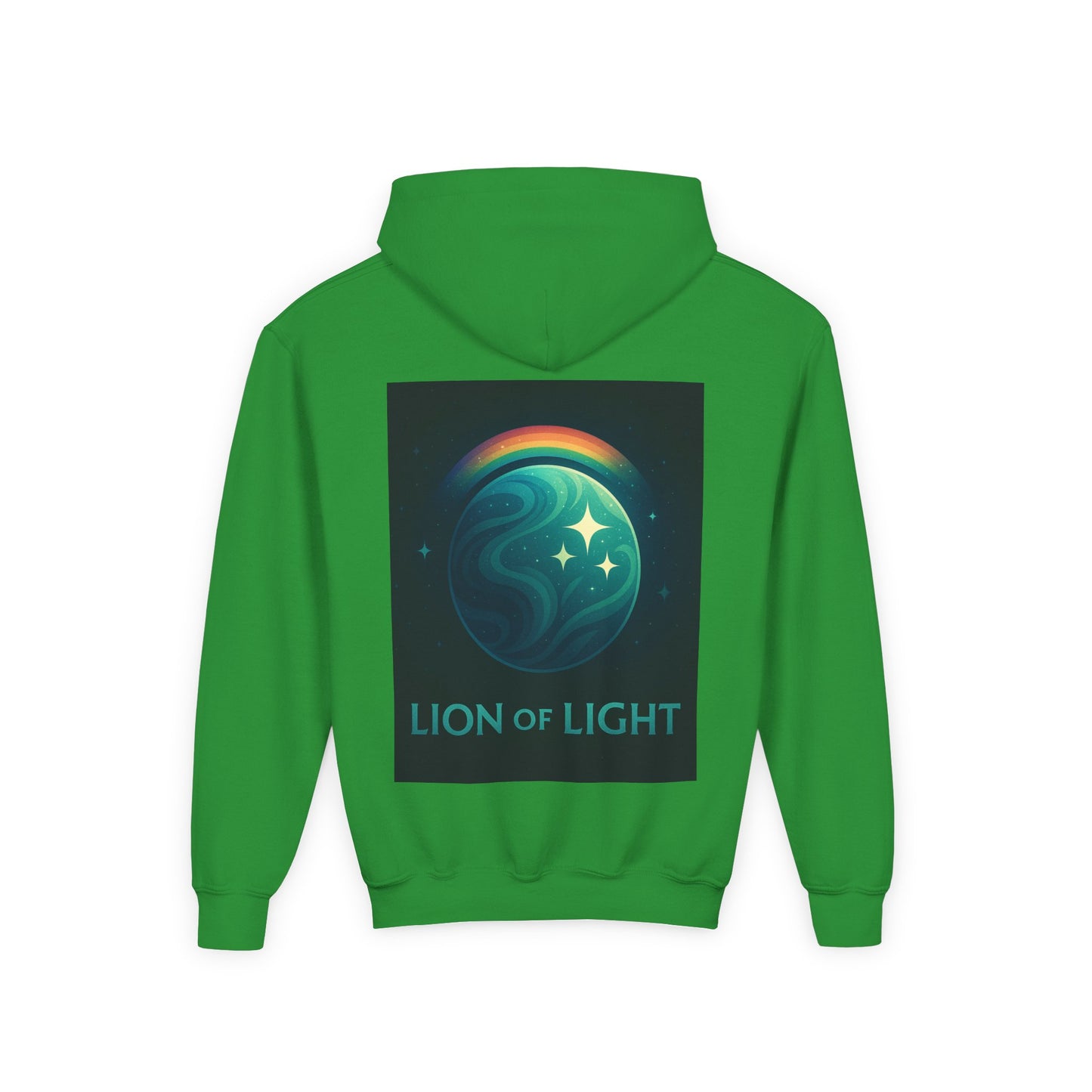 Youth Hooded Sweatshirt - Lion Of Light