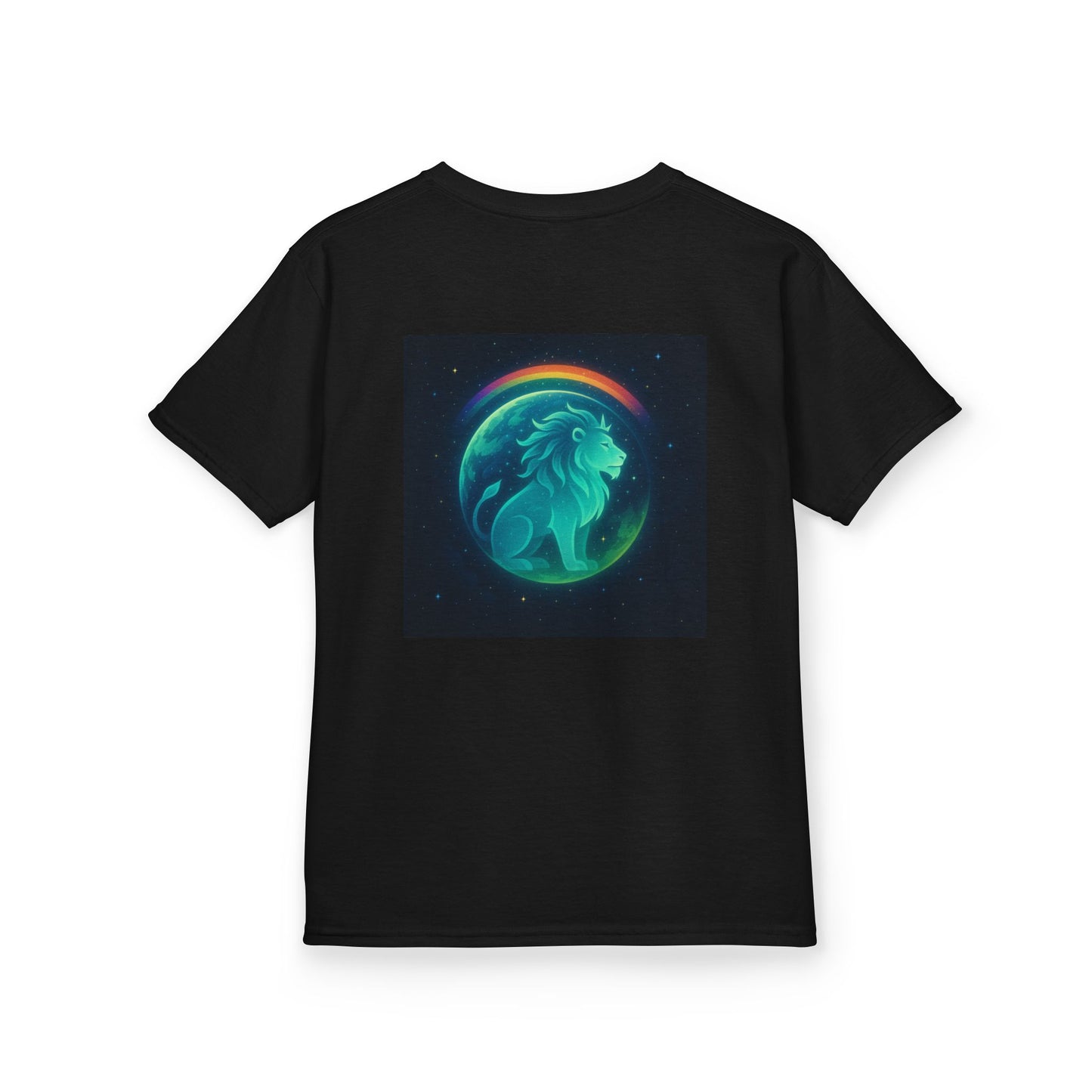 Youth 'Lion of Light' T‑Shirt — Glowing Lion Graphic Tee