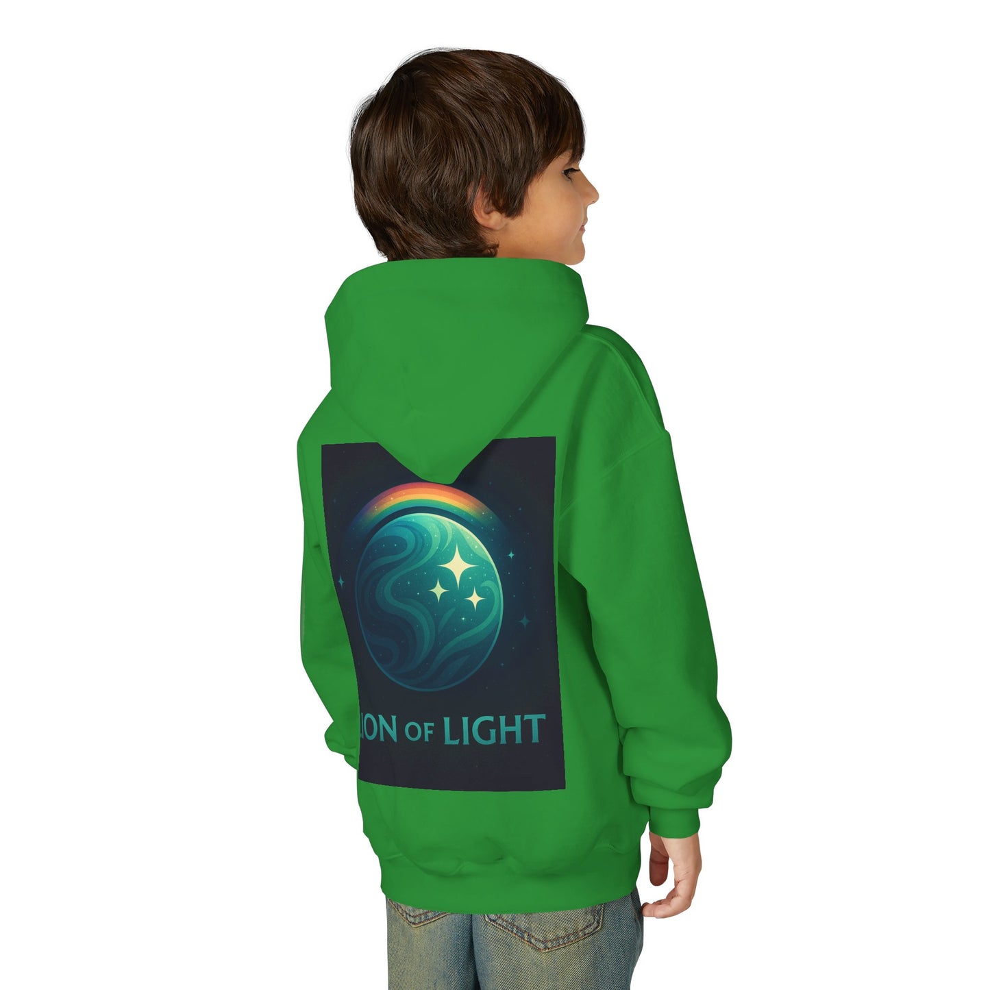 Youth Hooded Sweatshirt - Lion Of Light