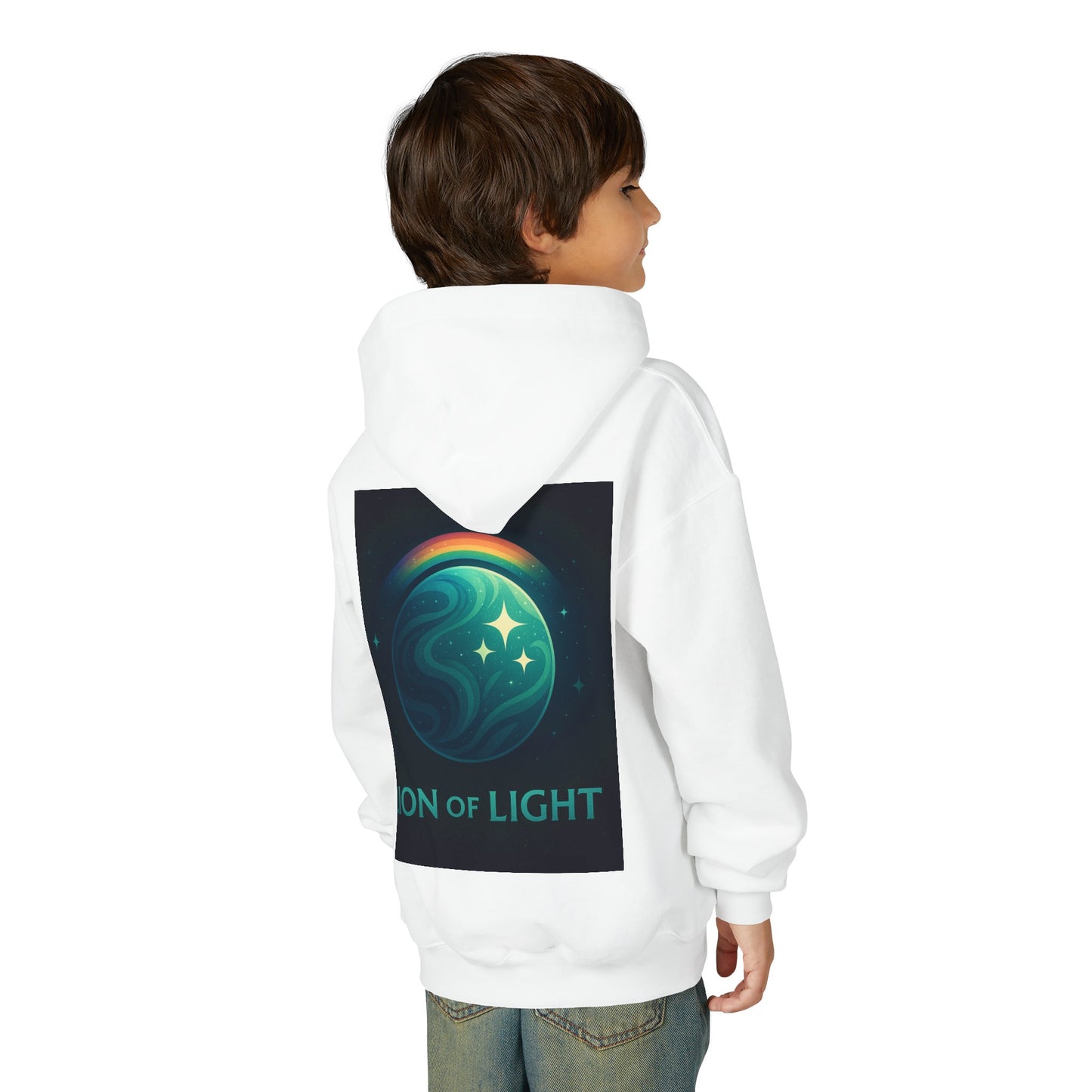 Youth Hooded Sweatshirt - Lion Of Light