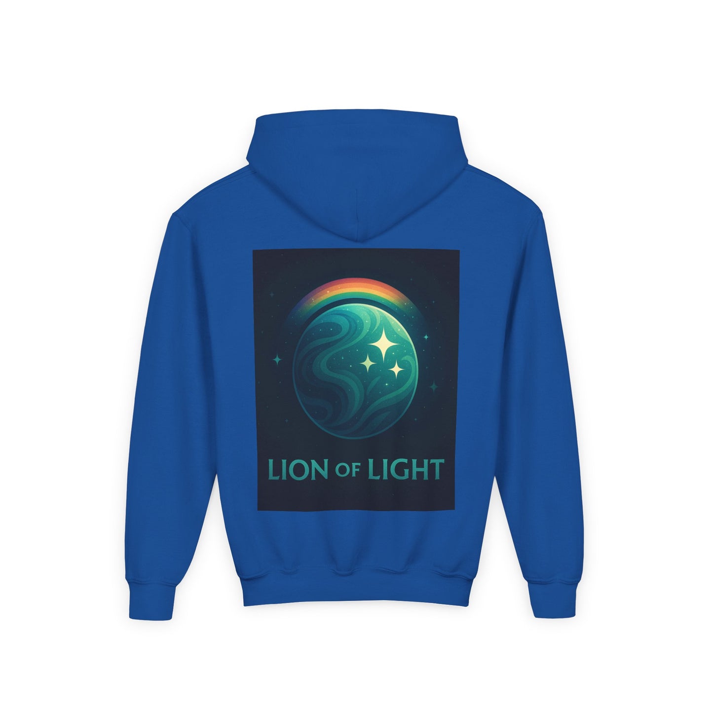 Youth Hooded Sweatshirt - Lion Of Light